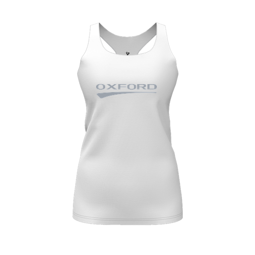 [CUS-DFW-RCBK-PER-WHT-FYS-LOGO2] Racerback Tank Top (Female Youth S, White, Logo 2)