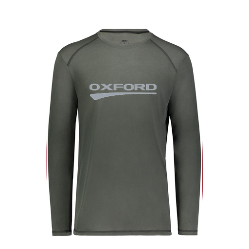 [6845.98D.S-LOGO2] Men's SoftTouch Long Sleeve (Adult S, Gray, Logo 2)