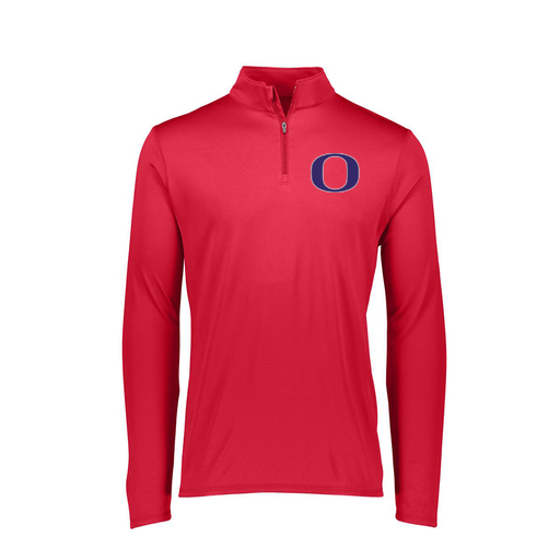 [FTLQFLRD-FAXS-LOGO1] Decker Women's Flex-Lite 1/4 Zip Shirt (Female Adult XS, Red, Logo 1)