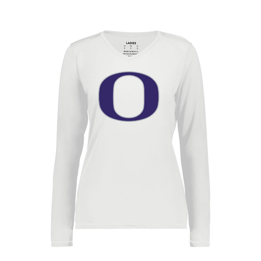 [6847.005.XS-LOGO1] Women's SoftTouch Long Sleeve (Female Adult XS, White, Logo 1)