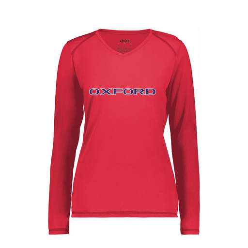 [6847.083.XS-LOGO3] Women's SoftTouch Long Sleeve (Female Adult XS, Red, Logo 3)