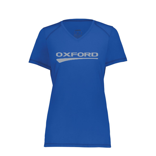 [6844.060.XS-LOGO2] Women's SoftTouch Short Sleeve (Female Adult XS, Royal, Logo 2)