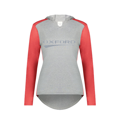 [6902.27V.XS-LOGO2] Ladies Vintage Hoodie (Female Adult XS, Red, Logo 2)