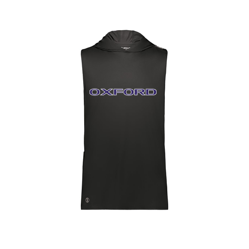 [222590.080.XS-LOGO3] Men's CoolDry Sleeveless Hoodie (Adult XS, Black, Logo 3)