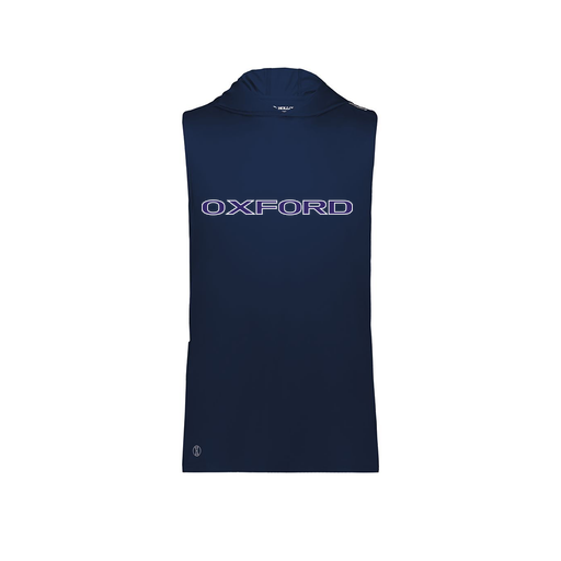 [222590.065.XS-LOGO3] Men's CoolDry Sleeveless Hoodie (Adult XS, Navy, Logo 3)