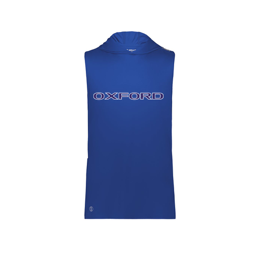 [222590.060.XS-LOGO3] Men's CoolDry Sleeveless Hoodie (Adult XS, Royal, Logo 3)