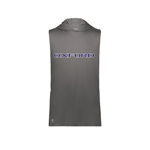 [222590.98D.XS-LOGO3] Men's CoolDry Sleeveless Hoodie (Adult XS, Gray, Logo 3)