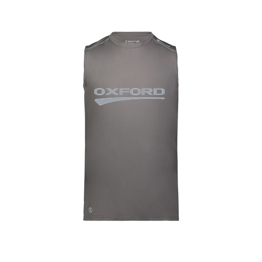 [222593.98D.S-LOGO2] Men's CoolDry TankTop (Adult S, Gray, Logo 2)