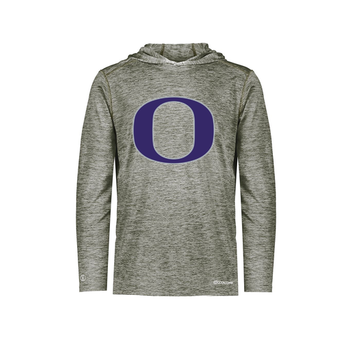 [FOLHCGGY-AS-LOGO1] Decker Men's Charge Hoodie (Adult S, Gray, Logo 1)