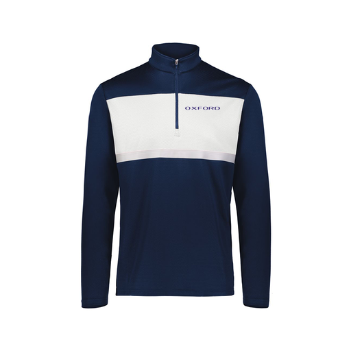 [222691.301.S-LOGO3] Youth Bold 1/4 Zip Pullover (Youth S, Navy, Logo 3)