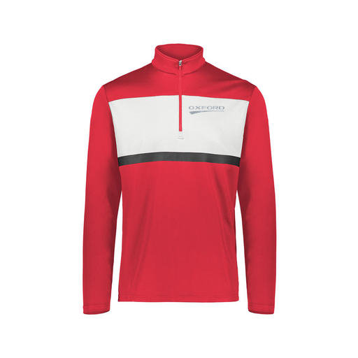[222691.T20.S-LOGO2] Youth Bold 1/4 Zip Pullover (Youth S, Red, Logo 2)