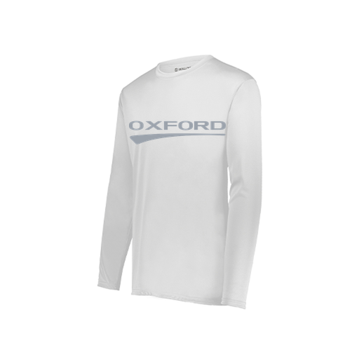 [222822.005.XS-LOGO2] Men's LS Smooth Sport Shirt (Adult XS, White, Logo 2)
