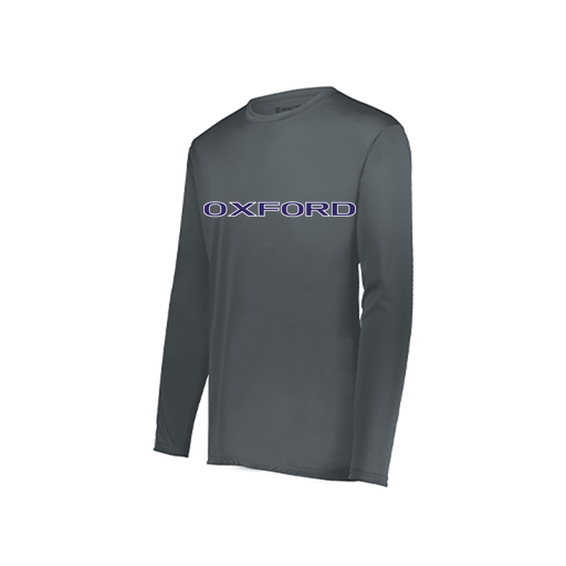 [222822.059.XS-LOGO3] Men's LS Smooth Sport Shirt (Adult XS, Gray, Logo 3)