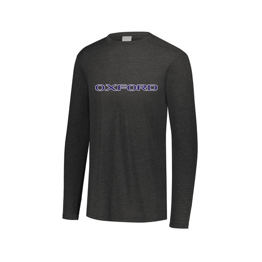 [FTLCUBBK-AXS-LOGO3] Decker Men's Tri-Blend T-Shirt - Long Sleeve (Adult XS, Black, Logo 3)
