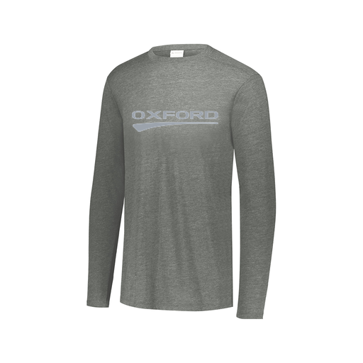 [FTLCUBGY-AXS-LOGO2] Decker Men's Tri-Blend T-Shirt - Long Sleeve (Adult XS, Gray, Logo 2)