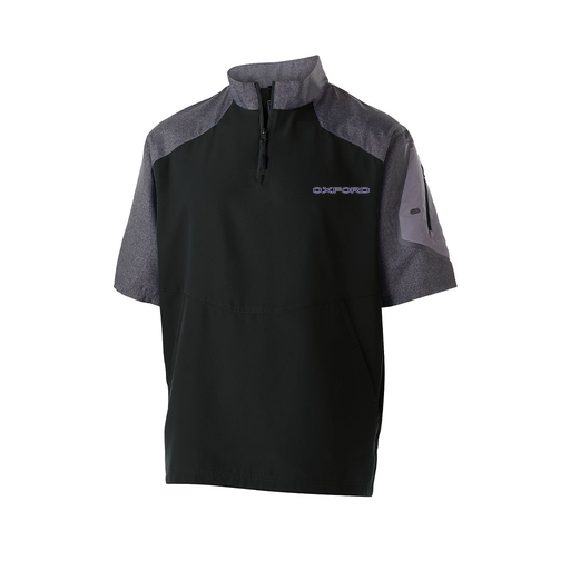 [229545.H05.XS-LOGO3] Men's Raider SS Pullover (Adult XS, Black, Logo 3)