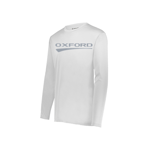 [222823.005.S-LOGO2] Youth LS Smooth Sport Shirt (Youth S, White, Logo 2)