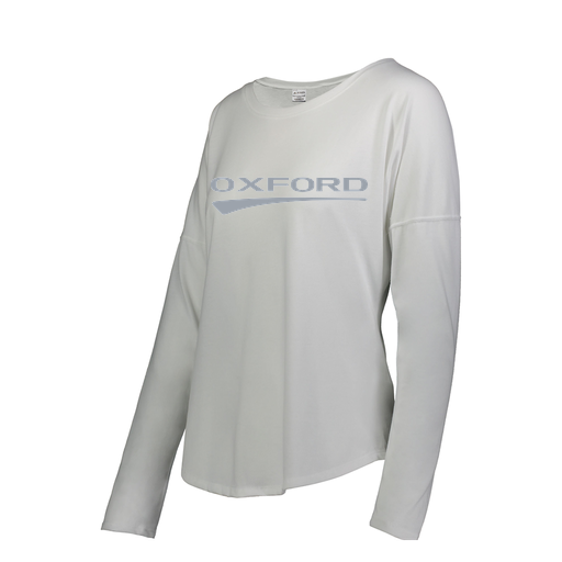 [FTLCUBWH-FAS-LOGO2] Decker Women's Tri-Blend T-Shirt - Long Sleeve (Female Adult S, White, Logo 2)