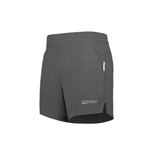 [223704.E83.XS-LOGO2] LADIES VENTURA SOFT KNIT SHORTS (Female Adult XS, Gray, Logo 2)