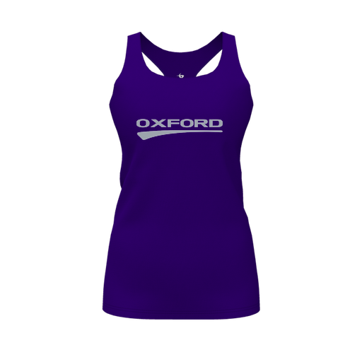 [CUS-DFW-RCBK-PER-PUR-FYS-LOGO2] Racerback Tank Top (Female Youth S, Purple, Logo 2)