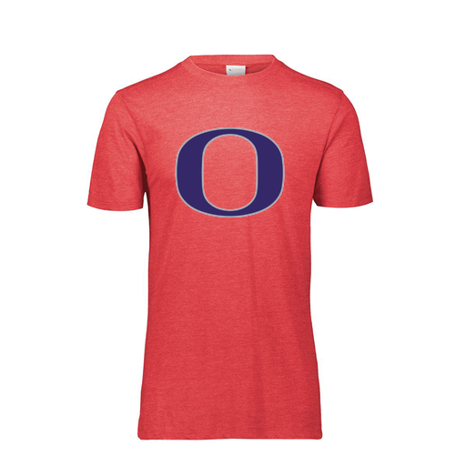 [FTSCUBRD-YS-LOGO1] Decker Youth Tri-Blend T-Shirt - Short Sleeve (Youth S, Red, Logo 1)