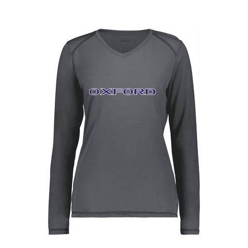 [6847.98D.XS-LOGO3] Women's SoftTouch Long Sleeve (Female Adult XS, Gray, Logo 3)