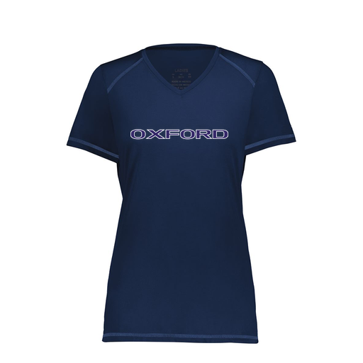 [6844.065.XS-LOGO3] Women's SoftTouch Short Sleeve (Female Adult XS, Navy, Logo 3)