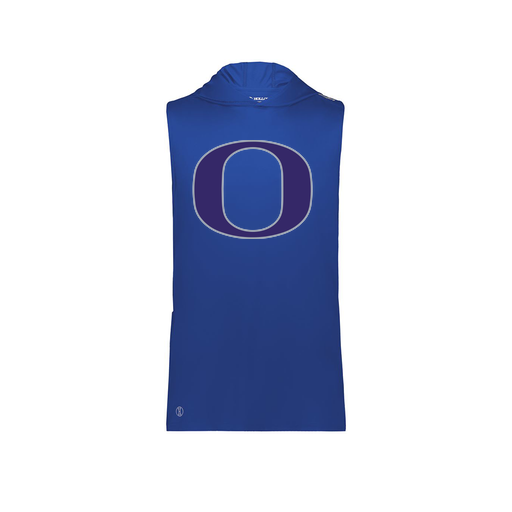 [222590.060.XS-LOGO1] Men's CoolDry Sleeveless Hoodie (Adult XS, Royal, Logo 1)