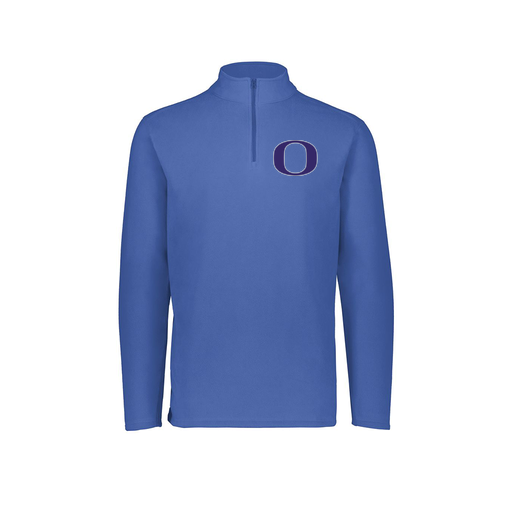 [6863.060.XS-LOGO1] Men's MicroFleece 1/4 Zip Pullover (Adult XS, Royal, Logo 1)