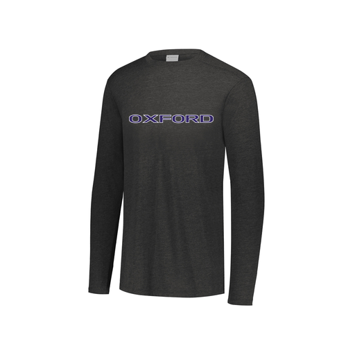 [FTLCUBBK-YS-LOGO3] Decker Youth Tri-Blend T-Shirt - Long Sleeve (Youth S, Black, Logo 3)