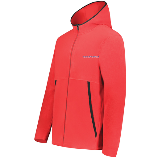 [6859.083.XS-LOGO3] Youth Chill Full Zip Fleece (Youth XS, Red, Logo 3)