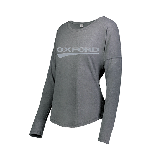 [3077.013.S-LOGO2] Ladies LS Ultra-blend T-Shirt (Female Adult S, Gray, Logo 2)